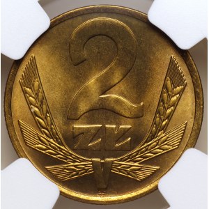 Volksrepublik Polen, 2 Złoty 1977, NGC MS 67