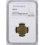 Volksrepublik Polen, 2 Złoty 1977, NGC MS 67