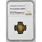 Volksrepublik Polen, 2 Złoty 1982, NGC PF 67 ULTRA CAMEO