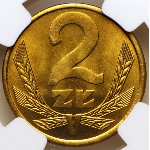 Volksrepublik Polen, 2 Złoty 1982, NGC MS 65