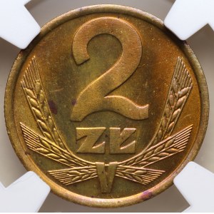 République populaire de Pologne, 2 zlotys 1983, NGC MS 64