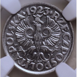 Zweite Polnische Republik, 10 Groszy 1923, NGC MS 63