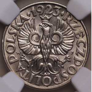 Zweite Polnische Republik, 20 Groszy 1923, NGC MS 63, Münzprägeanstalt Utrecht