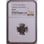 Generalgouvernement, 1 Groschen 1939, NGC MS 63