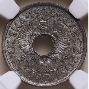 Generalgouvernement, 5 Groszy 1939, NGC MS 67, MAX TOP POP