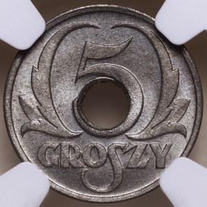 Generalgouvernement, 5 Groszy 1939, NGC MS 67, MAX TOP POP
