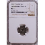 Generalgouvernement, 5 Groszy 1939, NGC MS 67, MAX TOP POP