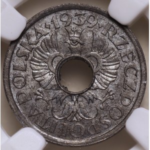 Generalna Gubernia, 5 Groszy 1939, NGC MS 66