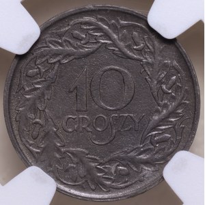 Generální guvernorát, 10 grošů 1923, NGC MS 62