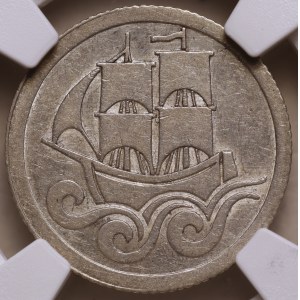 Freistadt Danzig, 1/2 Gulden 1927, NGC AU 55