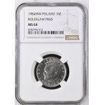Poľská ľudová republika, 10 zlotých, 1984, „Bolesław Prus“, NGC MS 64