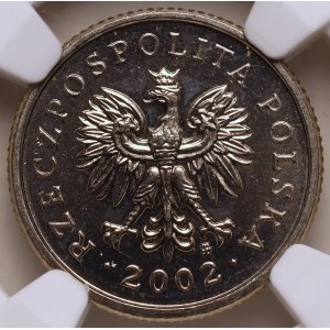 Third Republic of Poland, 20 groszy, 2002, NGC MS 67