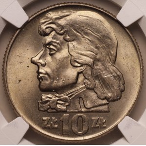 People's Republic of Poland, 10 zlotych 1960 “Tadeusz Kościuszko,” NGC MS 63