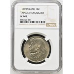 People's Republic of Poland, 10 zlotych 1960 “Tadeusz Kościuszko,” NGC MS 63