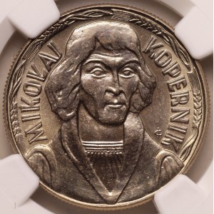 République populaire de Pologne, 10 zlotys 1967 « Nicolas Copernic », NGC MS 64