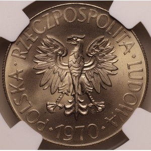 République populaire de Pologne, 10 zlotys 1970 « Tadeusz Kościuszko », NGC MS 65