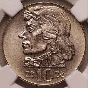 People's Republic of Poland, 10 zlotych, 1973, Tadeusz Kościuszko, NGC MS 66