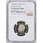 République populaire de Pologne, 10 zlotys 1982 « Bolesław Prus », NGC PF 68 ULTRA CAMEO