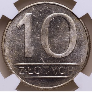 PRL, 10 Złotych 1985, NGC MS 64