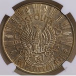 Second Polish Republic, 10 zlotych, 1934, NGC AU 58, J. Piłsudski, Strzelecki Eagle