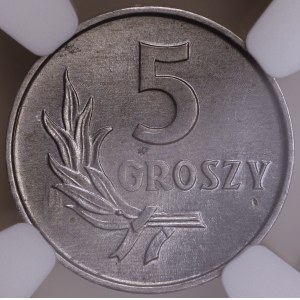 People's Republic of Poland, 5 groszy, 1965, NGC MS 64