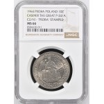 Volksrepublik Polen, 10-Złoty-Probeprägung 1964 „Kazimierz der Große“, NGC MS 66