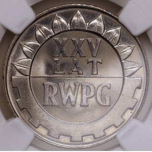 PRL, 20 Złotych 1974 „XXV lat RWPG”, NGC MS 64
