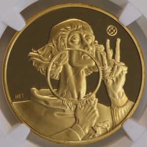 Second Polish Republic / Third Polish Republic, 100 zlotych 1925 Nicolaus Copernicus, official replica, NGC PF 69 ULTRA CAMEO