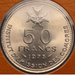Komory, 50 franků, 1975, Nezávislost, stav 1