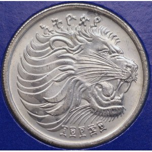 Etiopie, 25 santimů 1977, stav 1