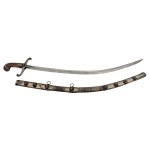 Luxurious Ottoman Shamshir with silver gilded garniture