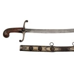 Luxurious Ottoman Shamshir with silver gilded garniture