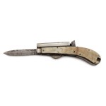 Combination weapon, percussion pistol with closing knife, Unwin Rodgers