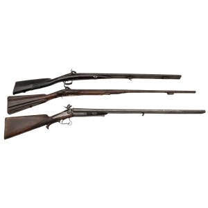 Three shotguns