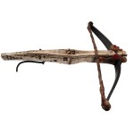 Hunting crossbow and hever