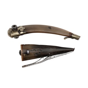 Two powder horns