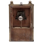 Art Nouveau wall clock in brass