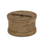 Portable renaissance cylindrical clock with spirit lamp