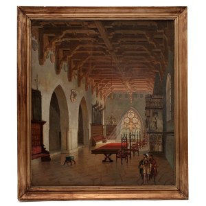 Historical interior in Friedrich Wilhelm Jankowski's paintings