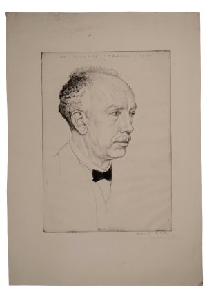 Portrét doktora Richarda Strausse, Emil Orlik