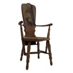 High-back chair, Nancy school in the style of Emile Gallé