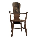 High-back chair, Nancy school in the style of Emile Gallé