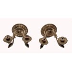Pair of two-arm wall sconces (applique) in classical style