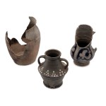 Ceramic vase and shards from the well