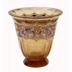 Rare vase with oroplastic decoration, Art Deco