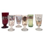 Convolut of six glasses