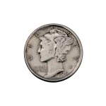 20 coins from the USA, 1 dime from 1919, etc.
