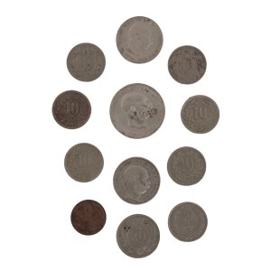 12 Pièces austro-hongroises, système de couronne