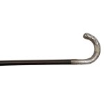 Viennese Art Nouveau mahogany walking stick