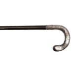 Macassar ebony wand with pearl inlays